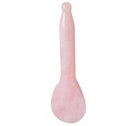 SHINYPASING Natural Pink Crystal Jade Roller with Smooth Surface Facial Massaging Board and Easy to Hold Design Therapeutic Manual Massage Tool for Spa and Acupuncture Therapy for Foot