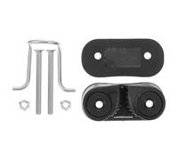 SHINYPASING Nylon Rope Clip for Maximum Holding Power and Easy Disassembly with Double Ball Bearing Cam Cleat in Black for Boating and Fitness Equipment Applications