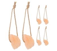SHINYPASING Pink Salt Lick Blocks Cattle Lick Salt Natural Mineral Source 6pcs with Boredom Reliever for Ranch Use