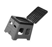 SHINYPASING Portable Folding Car Toilet Pp Material with Plastic Garbage Bag Lightweight Easy Transport for Camping and Porch Use