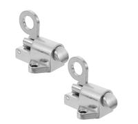 SHINYPASING Self-Closing Bolt Lock Stainless Steel Spring Loaded Gate Latch 2Pcs Automatic Security Door Bolt Pin for Attic and Gate Use Silver
