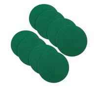 SHINYPASING Table Hockey for Home Mini Hockey Table Powerful Slide 8pcs Polyester Fiber Pusher Pad Replacement Set and Sturdy Green Felt Material Accessory