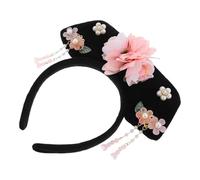 SHINYPASING Traditional Hanfu Hair Accessories Headband with Unique Palace Retro Design and Polyester Material, Photoready and Versatile Use for Weddings and Photo Shoots