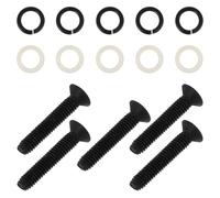 SHINYPASING Tuning Peg Gaskets Tuner Guitar Pads with Screws Metal Plastic M2.5x14mm Elegant Design Prevents Tuning Pegs from Becoming Loose Effortless Installation for Electric and Acoustic