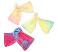 SHINYPASING Twist Bun Maker 3Pcs Wire Bowknot Hairbands Fabric Headbands with Elastic for Women Everyday Hair Styling Random Color