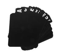 SHINYPASING Vinyl Record Dividers Black Plastic Sturdy Minimalist Design Space Saving Storage Resist Deformation Alphabetical Organizer for Vinyl Record Storage