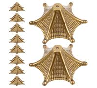 SHINYPASING Wind Chime Cap Fittings 10Pcs Replacement Bell Pendants for Outdoor Bell Crafting and Handmade Projects