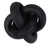 SHINYPASING Wooden Chain Decor Wooden Link Chain Simple and Elegant Black Natural and Sturdy Wood Material Choice Adds Warm Atmosphere for Room Or Desk