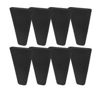 SHINYPASING Workzone Staples 8x11.3x1.2mm Silicone Air Fryer Bumpers, 8pcs Black, Stable Corner Protection Feet for Dehydrator Racks, Reusable Kitchen Accessory