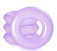 ShinyRelief 4 Pcs Inflatable Pool Floats Swim Rings for Adults Colorful Swim Inner Tube Swimming Ring Raft Float Toys for Beach Swimming Pool Party Supplies(33 Inch,Dark Purple)