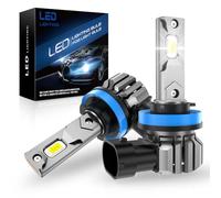 SHINYY H11 H8 H9 LED Headlight Bulbs, 2024 Newest 24000LM Powerful 6500K Cool White 12V Anti Error Canbus H11 LED Car Headlight for High/Low Beam or Fog Light, 1:1 Replace Halogen Lamps, Pack of 2
