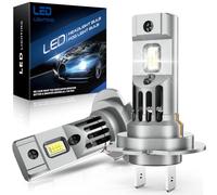 SHINYY H7 LED Headlight Bulbs 22000LM, 2026 New 12V 6500K White Canbus Error Free LED H7 Low Beam High Beam Lamps with Fan, 500% Brighter LED Car Headlight, Replace Halogen & Xenon Lights, 2PCS