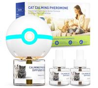 SHIORI TrinityCalm Cat Calming Pheromone Diffuser Kit, 2026 Upgraded 3-in-1 Formula, Reduces Stress Signs, 60-Day Supply, 1 Diffuser with 2 Refills