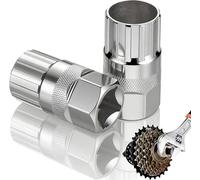 shioyoong 2 PCS Bicycle Flywheel Remover Tool, 12-Spline Cassette Lockring Tool Compatible with Shimano/Sunrace/Sram/DNP 6-11 Speed, Carbon Steel Bike Repair Tool for Mountain/Road Bikes