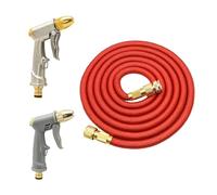 Ship Accessories Portable High-Pressure Water Gun with Magic Tube Car Washing Hose Garden Irrigation Car Wash Flower Lawn Watering Irrigation Accessories(7.5M x Metal)