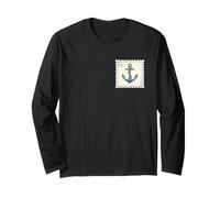 Ship Anchor Summer Stamp Long Sleeve T-Shirt