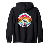 Ship Faced And Trop Rocking - Island Trop Rock And Sailing Zip Hoodie