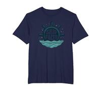 Ship Faced Nautical Humor for Sailing Enthusiasts T-Shirt, Men's Big and Tall, Navy, 5X Tall