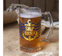 Ship Faced Pint Tankard
