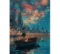 Ship Fireworks Jigsaw Puzzle 2000 Piece, Puzzles for Adults 2000, The Impossible Challenge, Jigsaw Puzzle Games Classic Educational, Wooden Puzzles, for Home Wall Decoration Gift FNKL1-221