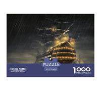 Ship Freight-transport Sailing Jigsaw Puzzle Waterproof 1000 Piece Puzzle for Adults Colourful Adults Jigsaw Puzzle Educational Games