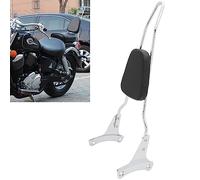 [Ship From USA] Motaux Passenger Sissy Bar Soft Rear Backrest Pad for Honda Shadow ACE 400 750 VT400 VT750C VT750CD 1997-2003, Chrome