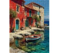 Ship House Jigsaw Puzzle 6000 Piece, Puzzles for Adults 6000, The Impossible Challenge, Jigsaw Puzzle Games Classic Educational, Wooden Puzzles, for Home Wall Decoration Gift FNKL1-214
