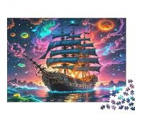 Ship Jigsaw Puzzle Galaxy 1000 Piece Recycled Paper Adults Jigsaws Family Educational Game Brain Thinking Home Fun Present Gift 52x38cm/1000pcs
