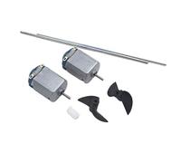 Ship Model Tail Propeller DIY Kit 2 Sets w/2 Motors 2 Shafts 2 Paddles for Boat Building(NO 1)