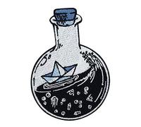 Ship on a Stormy sea Iron-on Patch | Sea Embroidery Patch, Water ironable Patch, Iron on Patches, Wave Badges Finally Home