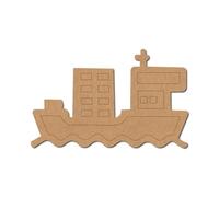 Ship Pre Marked Shape 3 - Premium MDF & Plywood Embellishments Laser Cut Craft Shapes for Scrapbooking, Card Making, DIY Decor, Weddings & Personalized Projects