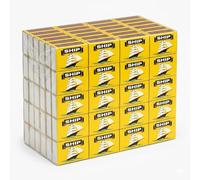 Ship Safety Matches 100 Boxes Bulk Pack - Small Matchsticks for Kitchen Cooking, Candle Lighting, BBQ Grill, Fireplace, Diya & Puja Use - Easy Strike Household Matchbox Multipurpose