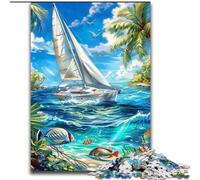 Ship Sailing on The Ocean 1000 Pieces Jigsaw Puzzle for Adults& Teens, Challenging Game And Family Play Artists Collection, Fine Art for Age 14 Years Up (26x38cm)