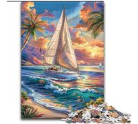 Ship Sailing on The Ocean Jigsaws Puzzles 1000 Pieces for Adults Gifts, Challenging Game Toys Wall Decoration Unique Birthday And Xmas Gifts (26x38cm)