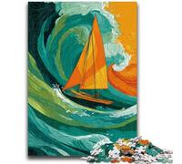 Ship Sailing on The Sea Puzzles for Adults And Teenagers,Challenging Game And Family Play for Is Ideal As A Gift for The Whole Family (50x75cm)