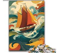 Ship Sailing on The Sea Puzzles for Adults And Teenagers, Suitable for Ages 14 And Up Family Fun It Is Ideal As A Gift for The Whole Family (70x100cm)