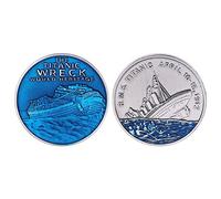 Ship Sea Coin Titanic Ship In Memory Of Rms Victims Titanic Commemorative Souvenir Coin Badge Voyage Metal Coin Arts Craft Valentine’s Day Gifts Home Office Decoration Display