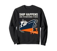 Ship Spotter Container Ship Cargo Vessel Marine Tracking Sweatshirt