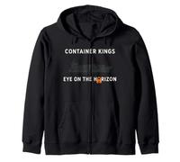 Ship Spotter Container Ship Cargo Vessel Marine Tracking Zip Hoodie
