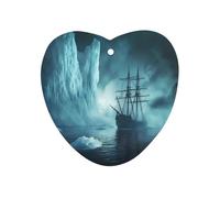 Ship Struck An Icebe 1Pcs Car Air Freshener Automotive Aromatherapy Tablets Hanging Scented Cards for Room Bathroom Love form