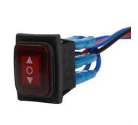 Ship-Style For Toggle Switch for Motor Power Supply Regulation with Visual Status Confirmation and 16A Current Handling (red)
