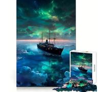 Ship Under Starry Sky 1000 Piece Jigsaw Puzzles for Adults Jigsaw Logic Toy Indoor Play Precision Cut Cherished Gift 38x52cm