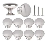 ShipeeKin 10x Satin Nickel Cabinet Knobs Door Knob for Kitchen Bathroom Modern Dresser Drawer Pull Knobs 30mm Furniture Hardware