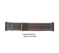 Shipenophy 24mm Nylon Watch Band for COROS NOMAD, Sport (Dark Green Orange)
