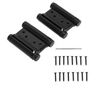 Shipenophy Double Action Spring Hinge, 1 Pair Automatic Gate Spring Hinge Rustproof Multi Layer Processing Two Way Door Hinge Durable Stainless Steel for Fence