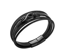 Shipenophy Multi Strand PU Bracelet with Buckle | Durable PU material, Stylish vintage design, Easy to wear, Perfect for travel, Comfortable fit