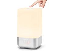 Shipenophy Wake-up Light Alarm Clock, 5 Natural Sound Alarm RGB Lamp Colour Changing Lamp Build-in 3600 MAh Battery for Sunrise Alarm Clock for Bedside Lamp