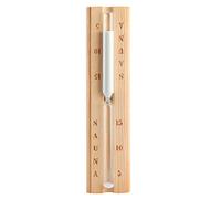 Shipenophy Wall-Mounted Wooden Sauna Hourglass 15 Minutes Sand Timer Countdown Clock Accessory for Sauna Spa Room 30x6.5x3.5cm