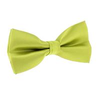 SHIPITNOW Green Lemon Bow Tie - 30 colors - Bow Tie Men Wedding, Evening - Plain Color Satin Fabric - Pre-tied, Adult