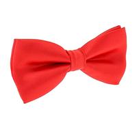 SHIPITNOW Red Bow Tie - 30 colors - Bow Tie Men Wedding, Evening - Plain Color Satin Fabric - Pre-tied, Adult